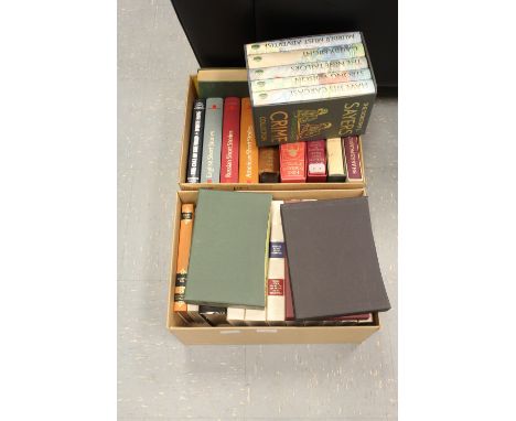 Two boxes of Folio Society books