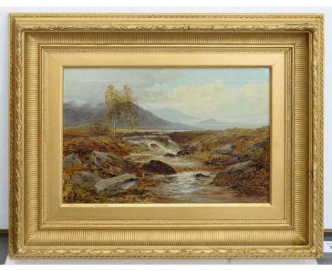 CHARLES LEAVER SHAW (1853-1903), A WELSH STREAM, signed, signed again and dated 1881 verso, 34 x 52cm++Cleaned and revarnishe