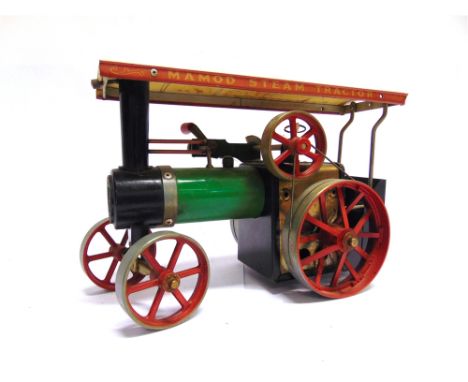 A MAMOD NO.TE1, STEAM TRACTOR  complete with scuttle and burner (lacking control rod), unboxed.