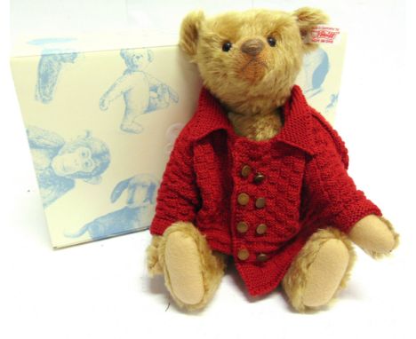 A STEIFF COLLECTOR'S TEDDY BEAR 'STRATFORD'  (EAN 662959), blond, limited edition 56/1500, with certificate of authenticity, 