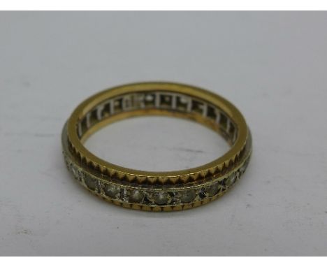 A 9ct gold ring, 3.4g, Q