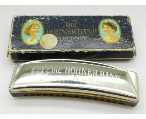 A Hohner harmonica, boxed, The Hohner Band