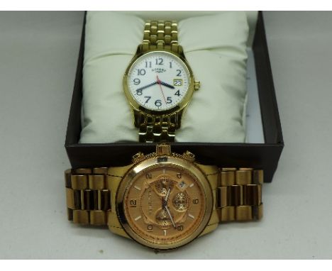 A Rotary wristwatch and a Michael Kors wristwatch