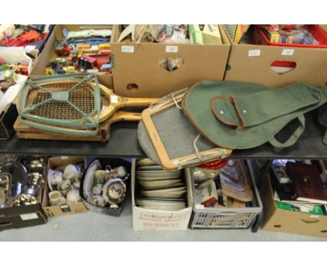 3 vintage tennis rackets