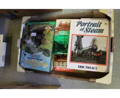 Box of steam engine books