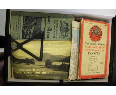 Box of Vintage Maps