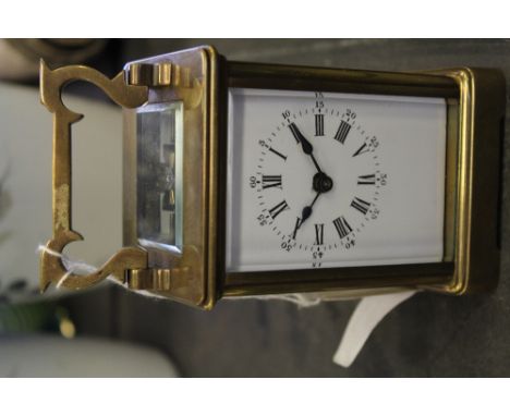 Early 20th Century French brass carriage clock