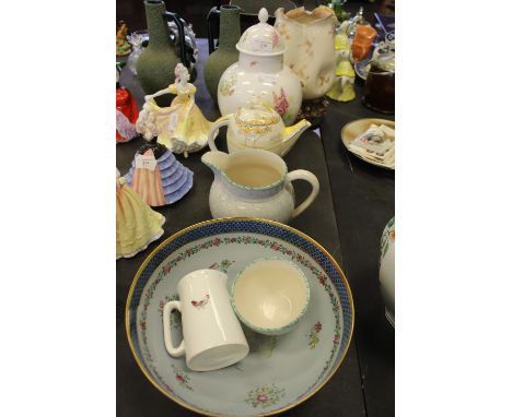 Spode Bowl, Jugs, Art Deco Pot etc