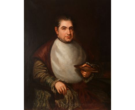 JOSÉ GUTIÉRREZ DE LA VEGA (Seville, 1791 - Madrid, 1865)."Portrait of Don Félix José de Reinoso. 1834.Oil on canvas.Signed an