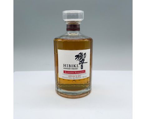 Bottle is sealed, full. Suntory Hibiki Blossom Harmony Japanese Whiskey 2022 Limited Edition fully embodies the essence of Re