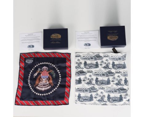 This pair of pocket squares are produced in partnership with the White House Historical Association and Brooks Brothers. The 
