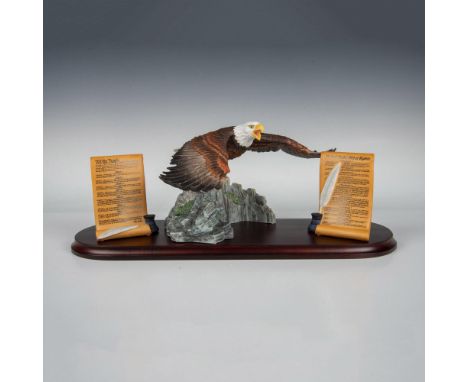 Hand painted fine porcelain figures; includes a Smithsonian Institution Eagle of Splendor from the Kings Of The Sky collectio