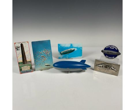 This military interest group features one original US Air Force YEZ-2A airship blimp solid model in blue and grey; one Tillam