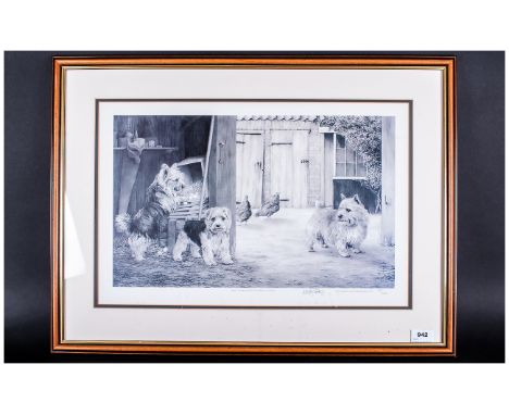 Mike Sebly Pencil Signed Limited Edition & Numbered Print, Number 189/630. Titled 'Rags, Tatters & Gentleman George' mounted 