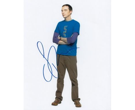 Jim Parsons signed 10 x 8 colour photo from The Big Bang Theory. Born March 24, 1973 is an American actor. He is known for pl