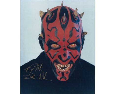 Ray Park signed 10 x 8 colour photo from Star Wars. Born 23 August 1974 is a British actor, author and martial artist. He is 