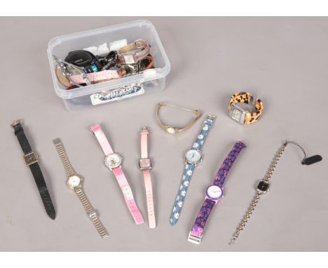 A quantity of wristwatches. Pulsar, Timex, Adrina etc  
