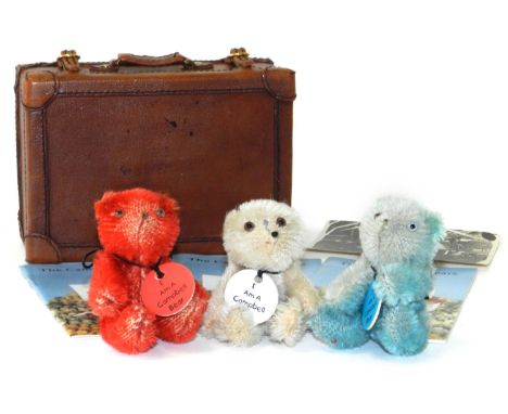 Set of three Red, White and Blue vintage Farnell “Campbell” Bears : Attributed to original British Teddy Bear producer J. K. 