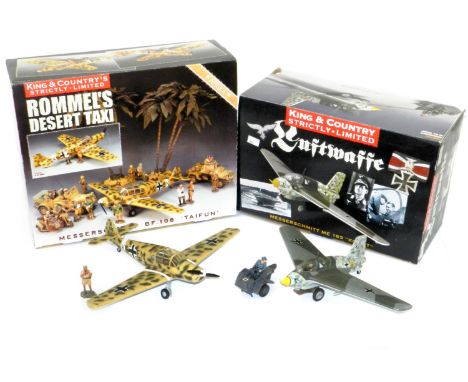 King &amp; Country Messerschmitt Me163 and Rommel’s Messerschmitt Bf108: Large scale resin models of AK058(SL) Erwin Rommel’s