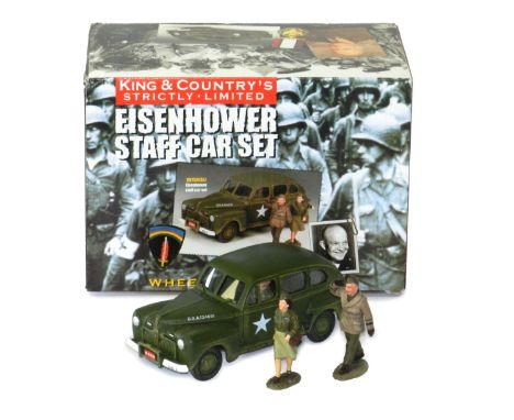 King &amp; Country Eisenhower Staff Car boxed set. King &amp; Country Eisenhower Staff Car boxed set. U.S. Army Staff Car (ap