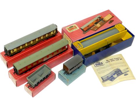 Boxed Hornby Dublo Boxed Rolling Stock: 4644 21-ton grey Hopper Wagon, D1 LMS Cattle Truck “LARGE” printed on the side correc