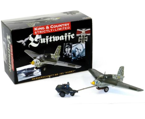 King &amp; Country Messerschmitt Me163 Komet. Large scale resin King &amp; Country LW04(SL) Messerschmitt Me163 Komet WWII ro