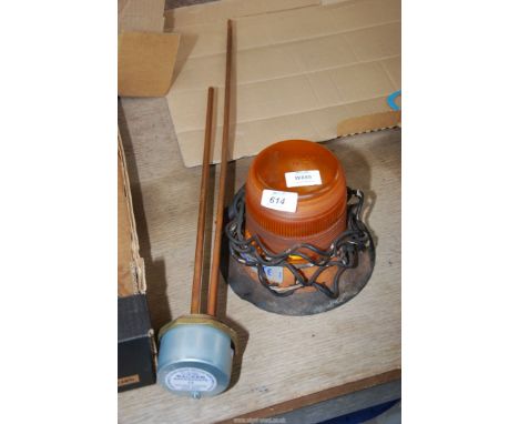 A Thermostat for a cylinder and a LED beacon light.