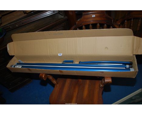 A projector screen - 43" wide - 'Bell and Howard' - boxed.