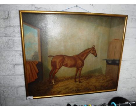 F. ALBERT CLARK: A portrait of a race horse, 'Little Lady', signed and dated 1898, with artist's labels to reverse