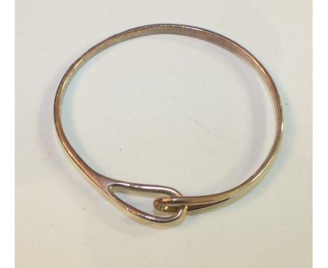 A Tiffany & Co silver bangle, 13.4g.
