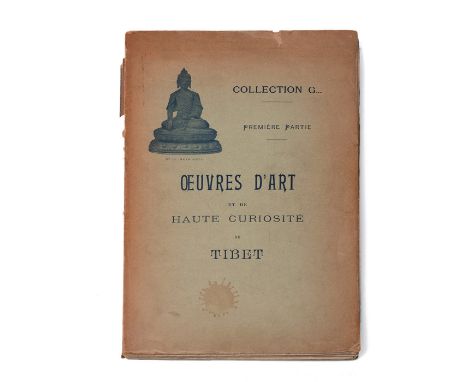Deniker, M.J.; M.E. Deshayes, ''Collection G..., Catalogue de la Premier Partie, Oeuvres d'Art et de Haute Curiosité du Tibet