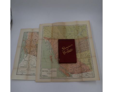 Dominion of Canada book with flyers and maps for the 1901 Glasgow International exhibition. UK P&amp;P Group 1 (£16+VAT for t