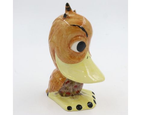 Lorna Bailey duck, Quackers, H: 17 cm, no cracks or chips. UK P&amp;P Group 2 (£20+VAT for the first lot and £4+VAT for subse