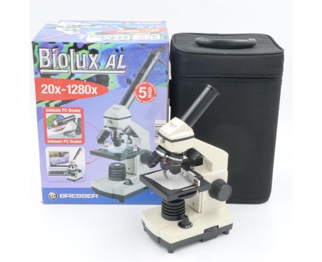 Bresser Biolux AL microscope. UK P&amp;P Group 2 (£20+VAT for the first lot and £4+VAT for subsequent lots) 