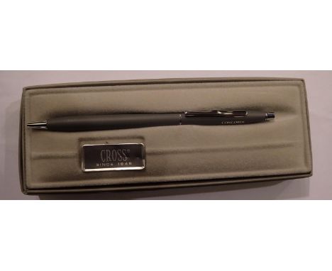 Cross Concorde ballpoint pen in presentation case . UK P&amp;P Group 1 (£16+VAT for the first lot and £2+VAT for subsequent l