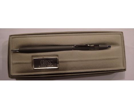 Cross Concorde ballpoint pen in presentation case . UK P&amp;P Group 1 (£16+VAT for the first lot and £2+VAT for subsequent l