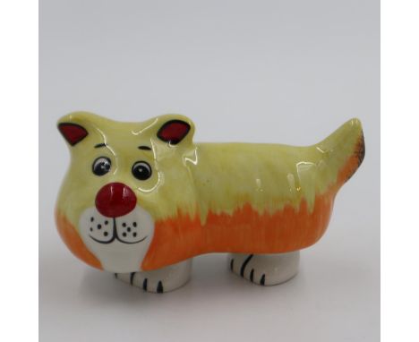 Lorna Bailey dog, Doodle, no cracks or chips, L: 15 cm. UK P&amp;P Group 1 (£16+VAT for the first lot and £2+VAT for subseque