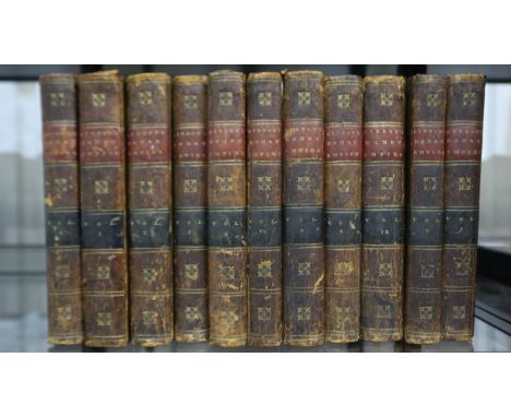 Gibbon's Decline &amp; Fall Of The Roman Empire, eleven of twelve volumes, Vol 11 missing. 1813 edition. UK P&amp;P Group 3 (