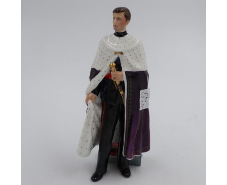 Royal Doulton HN2883 HRH The Prince of Wales, limited edition 1215/1500, H: 20 cm, no chips or cracks. UK P&amp;P Group 2 (£2