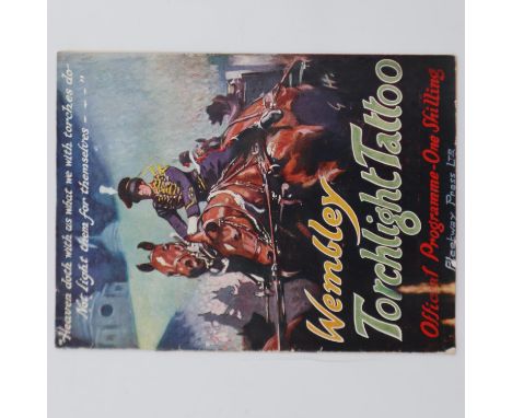 Programme for the 1924 exhibition Wembley Torchlight Tattoo. UK P&amp;P Group 1 (£16+VAT for the first lot and £2+VAT for sub