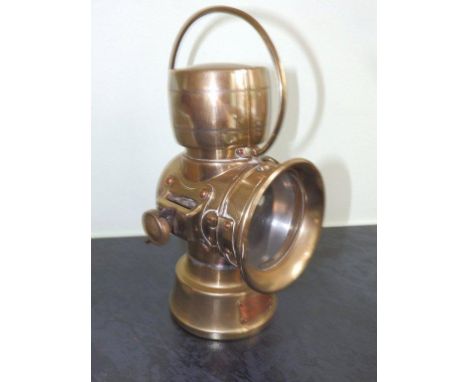 A Lucas brass car lamp – 'King of the Road' No.634 
