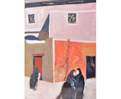Jean Rees (1914–2004) Untitled - Possibly TAFRAOUTE  Gouache on paper Signed bottom left Framed and glazed 56 x 40cm (22" x 1