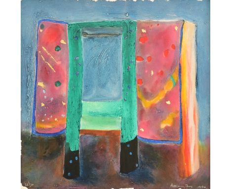 Anthony Fry (b.1927-2016) Indian Bed Carborundum etching on paper Signed and numbered  Limited edition No. 22/30 Framed & gla