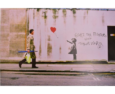 Steve Lazarides (British, b. 1969) after Banksy Balloon Fight 320gsm Hahnemuhle Photo Rag Pearl print Limited Edition No. 30 