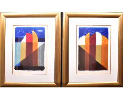 Govinder Nazran (British, 1964-2008) Eeni, Meeni, Minee & Sentinels, 2001  Silkscreen prints on paper Limited edition number 