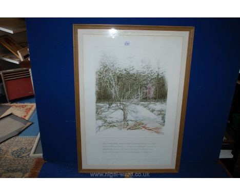 A limited edition Lithograph 11/25 by Francis Hatch, 'From the first Circle', 22" x 14"