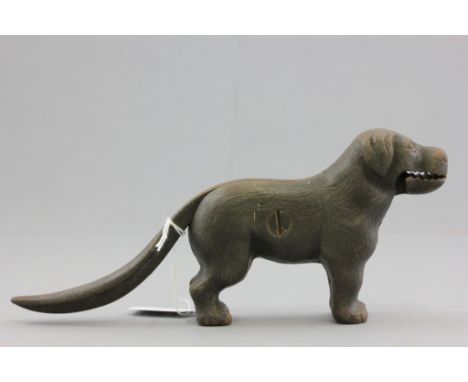 Vintage Metal Dog Nutcracker