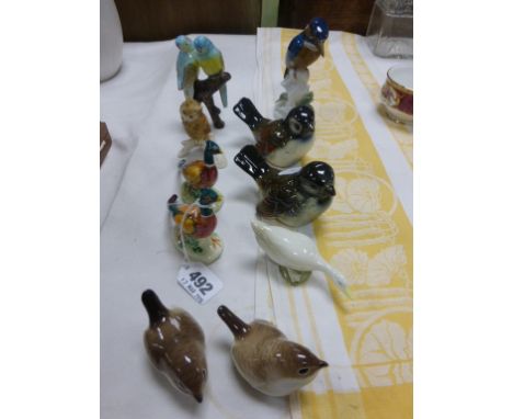 Rosenthal Kingfisher, Two USSR Wrens, Three Goebel Birds and Four Others