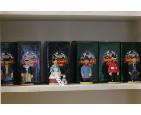 Six Boxed Robert Harrop Camberwick Green Figures - Mrs Cobbit, Mr Rumpling, Mrs Dingle, Windy Miller, Captain Snort and Brack