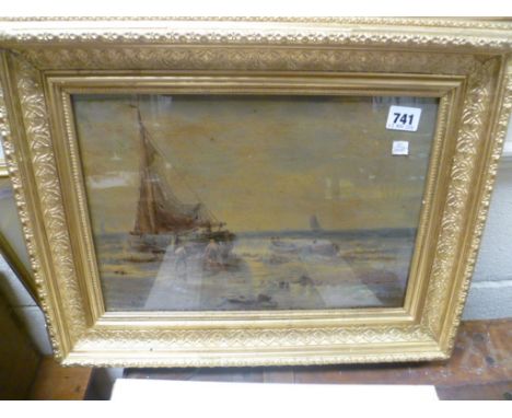 Seascape on board, signed J Husin